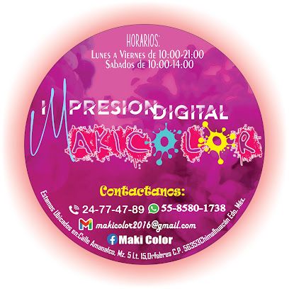 Diseño Arquitectónico e Impresión Digital Makicolor en Chimalhuacán