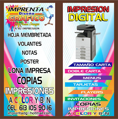 Imprenta Diseño Grafico en Cd. Constitución