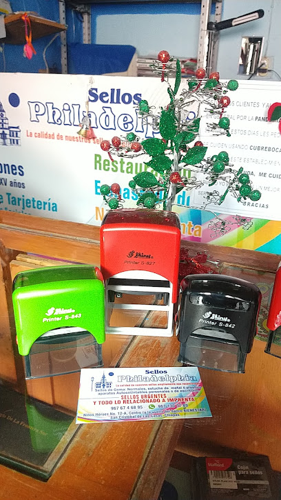 Sellos de Goma Philadelphia en San Cristóbal de las Casas