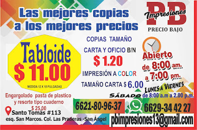 Copias e Impresiones Pb en Hermosillo