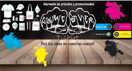 Game Over T-Shirt Kmt-Serigrafía en Ramos Arizpe