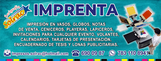 Imprenta Solrac en Tuxpan