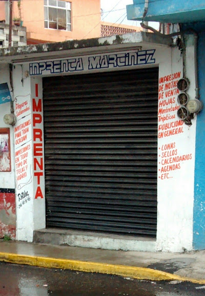 Imprenta Martínez en Chiautempan