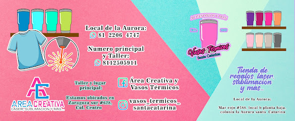 Área Creativa Vasos Térmicos en Santa Catarina